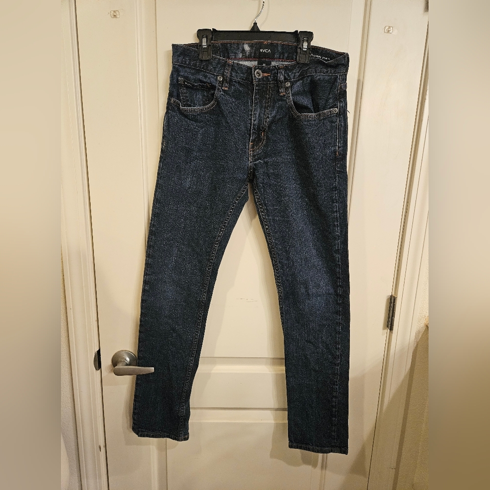 RVCA Men's Dark Blue Straight Jeans Sz 30